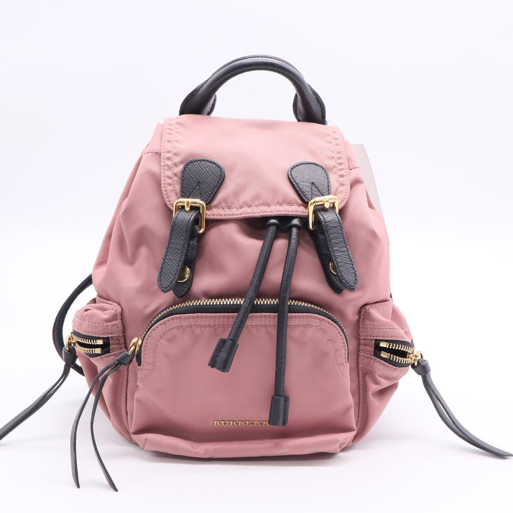 Mauve Nylon Medium Rucksack Backpack Twins LDJ3030