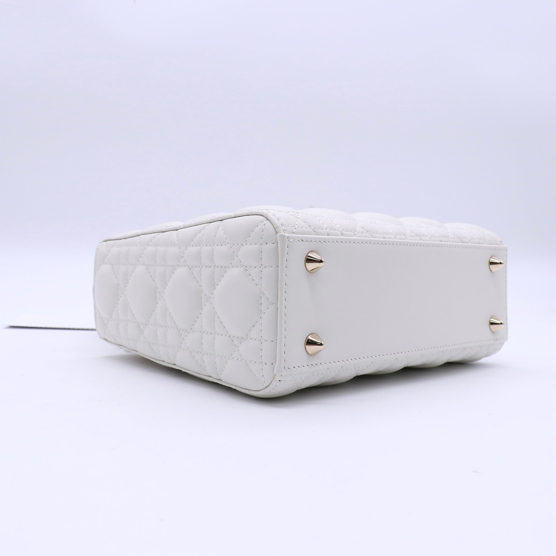 Lambskin Cannage Medium Lady Dior White twins LDJ3646