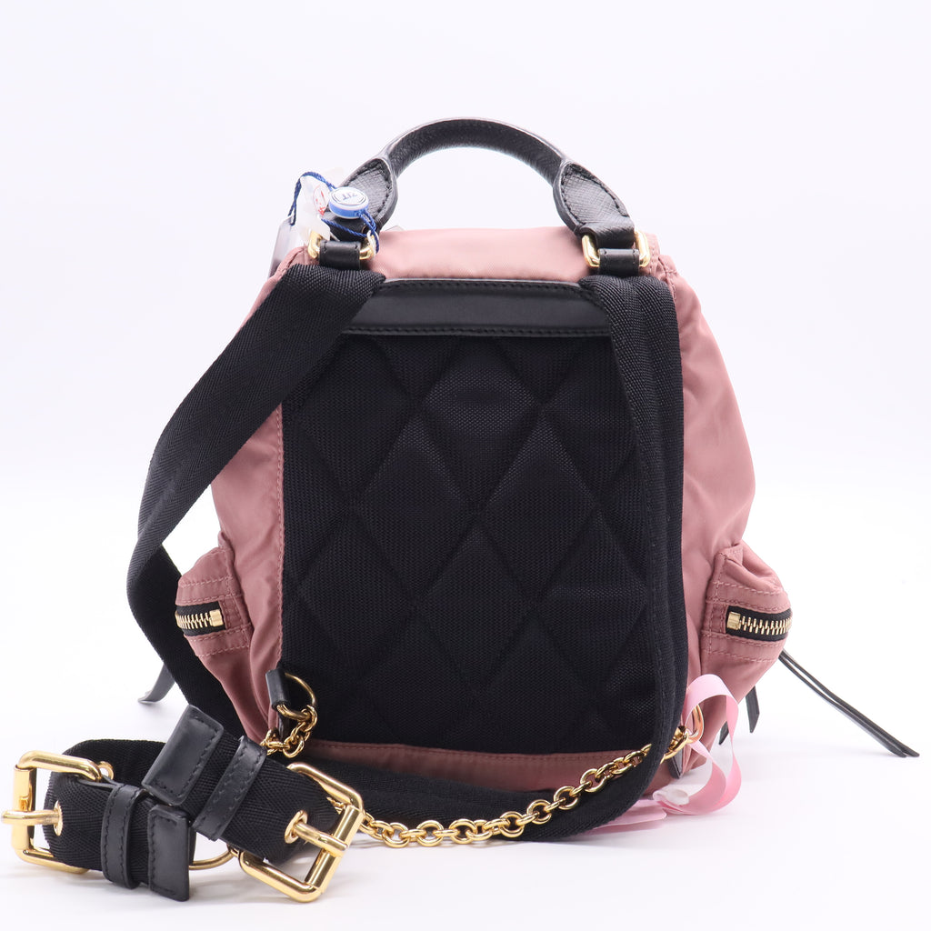 Mauve Nylon Medium Rucksack Backpack Twins LDJ3030
