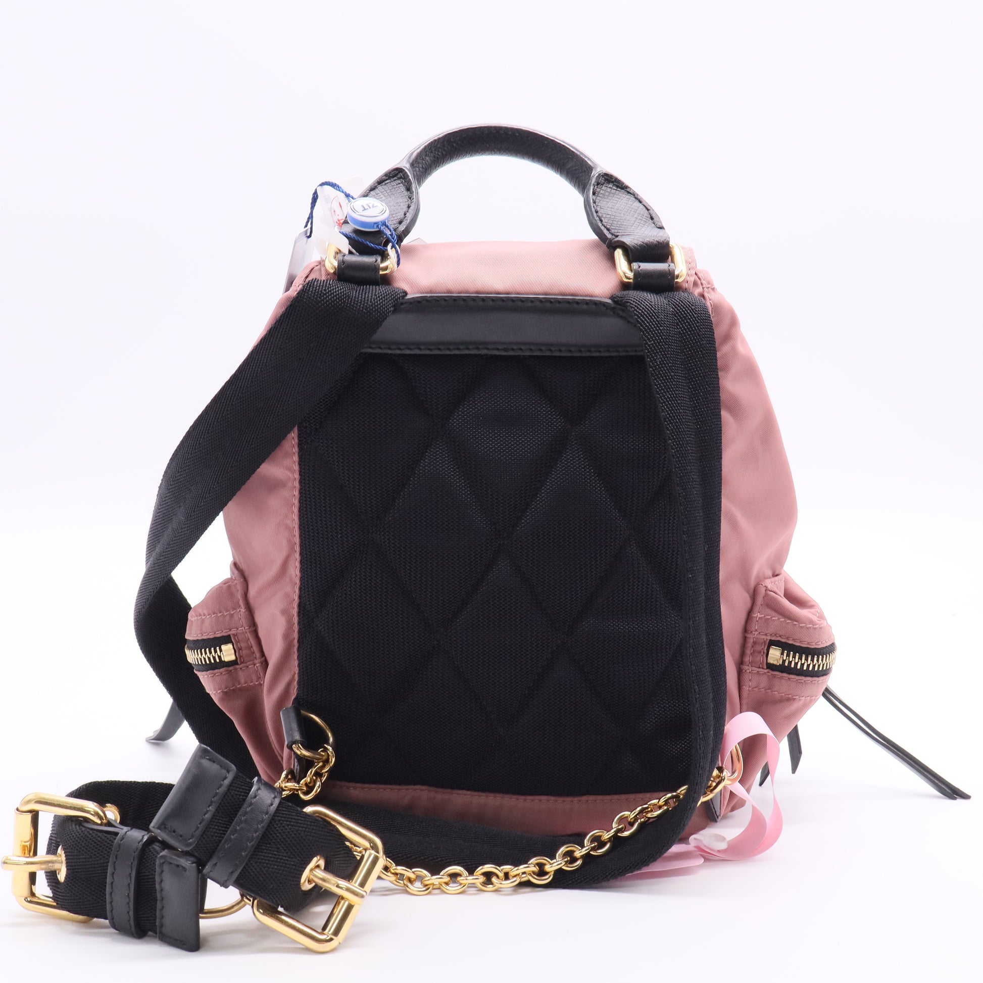 Mauve Nylon Medium Rucksack Backpack Twins LDJ3030