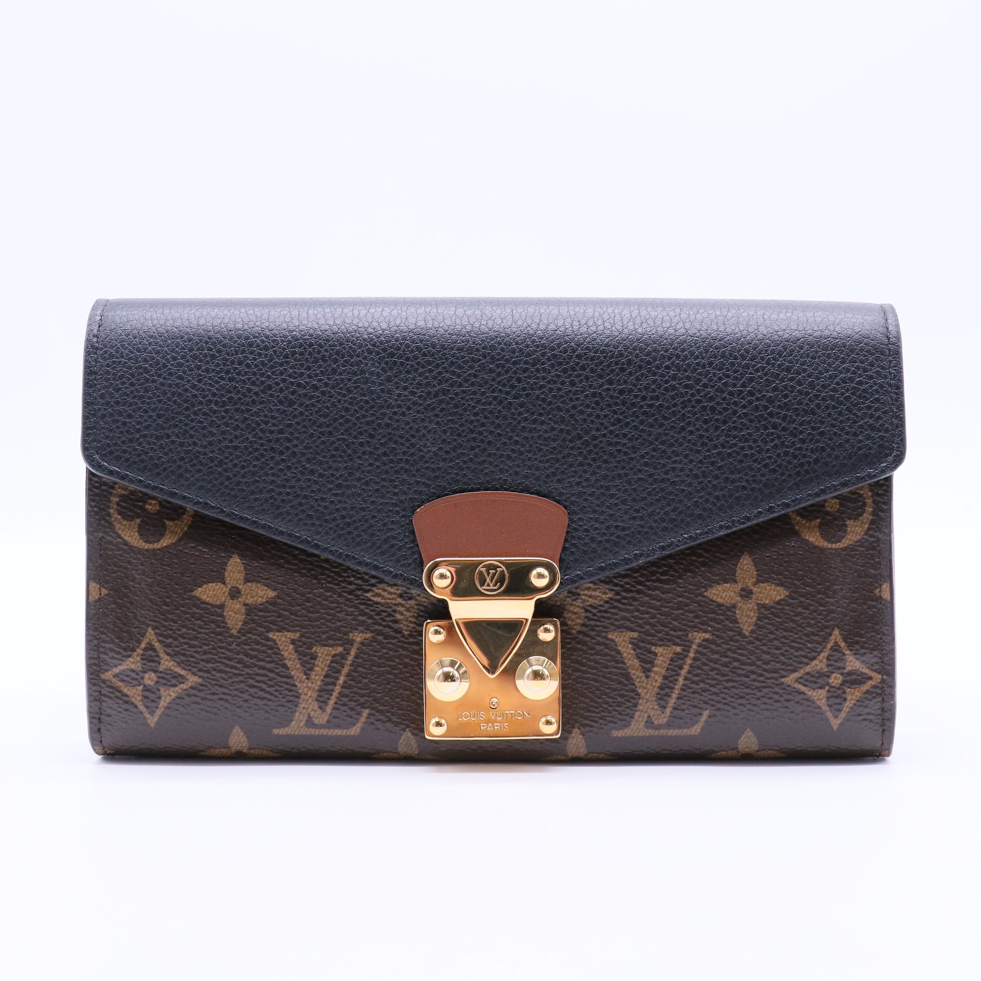 Pallas Wallet Monogram Canvas and Calfskin
