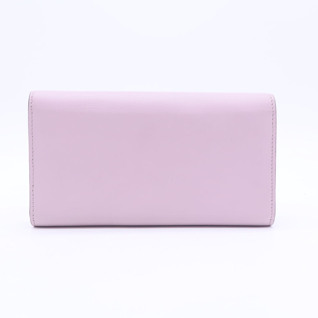 Gucci purple leather long wallet