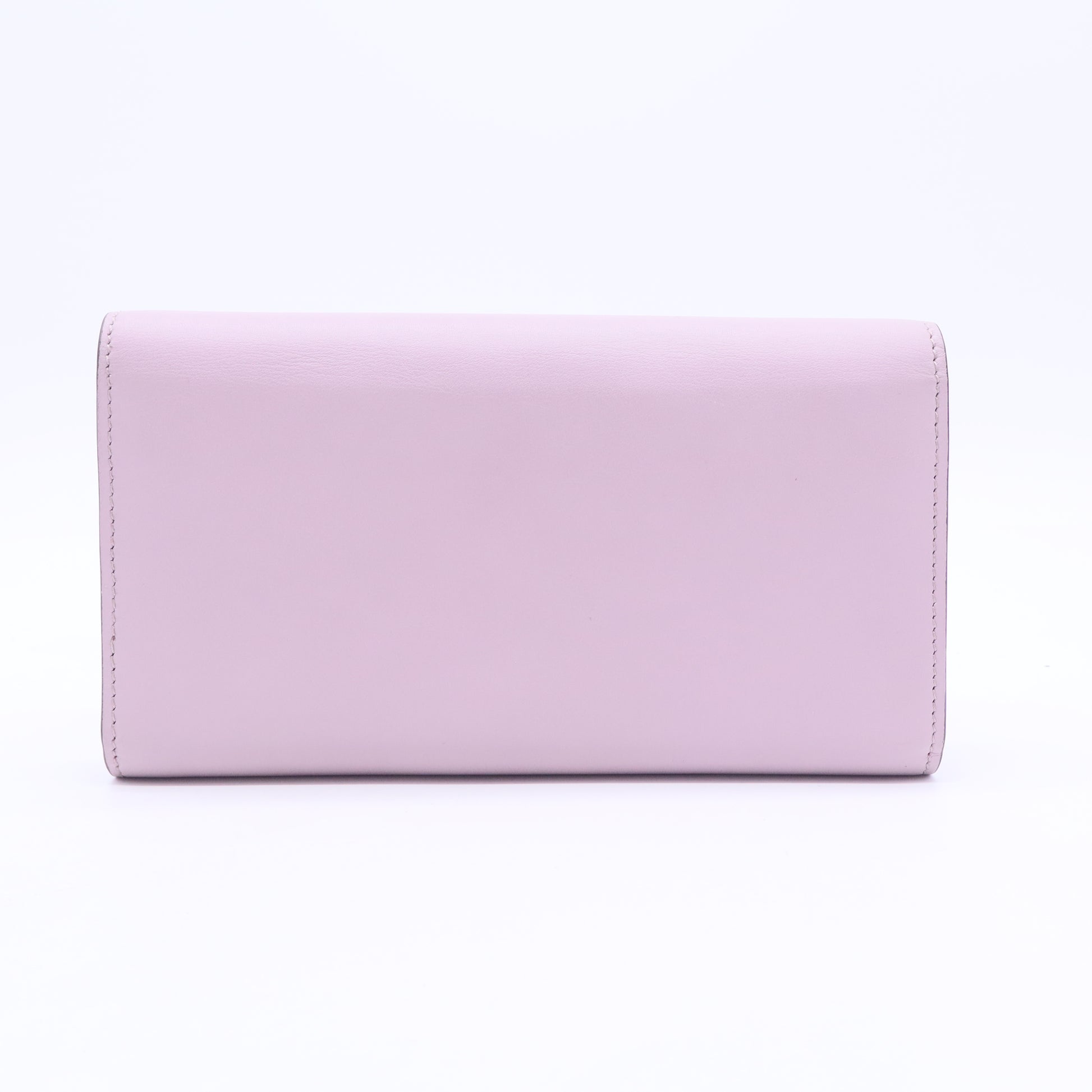 Gucci purple leather long wallet