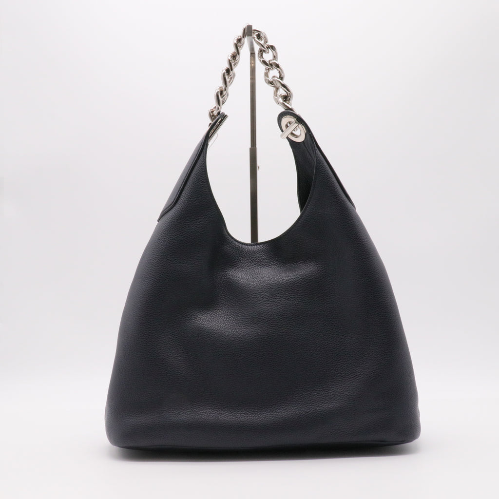 Vitello Daino Chain Hobo Nero Black twins