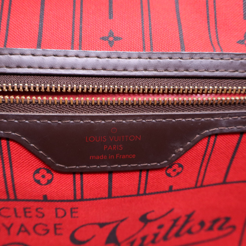 Damier Ebene Canvas Neverfull GM Bag Twins B12418