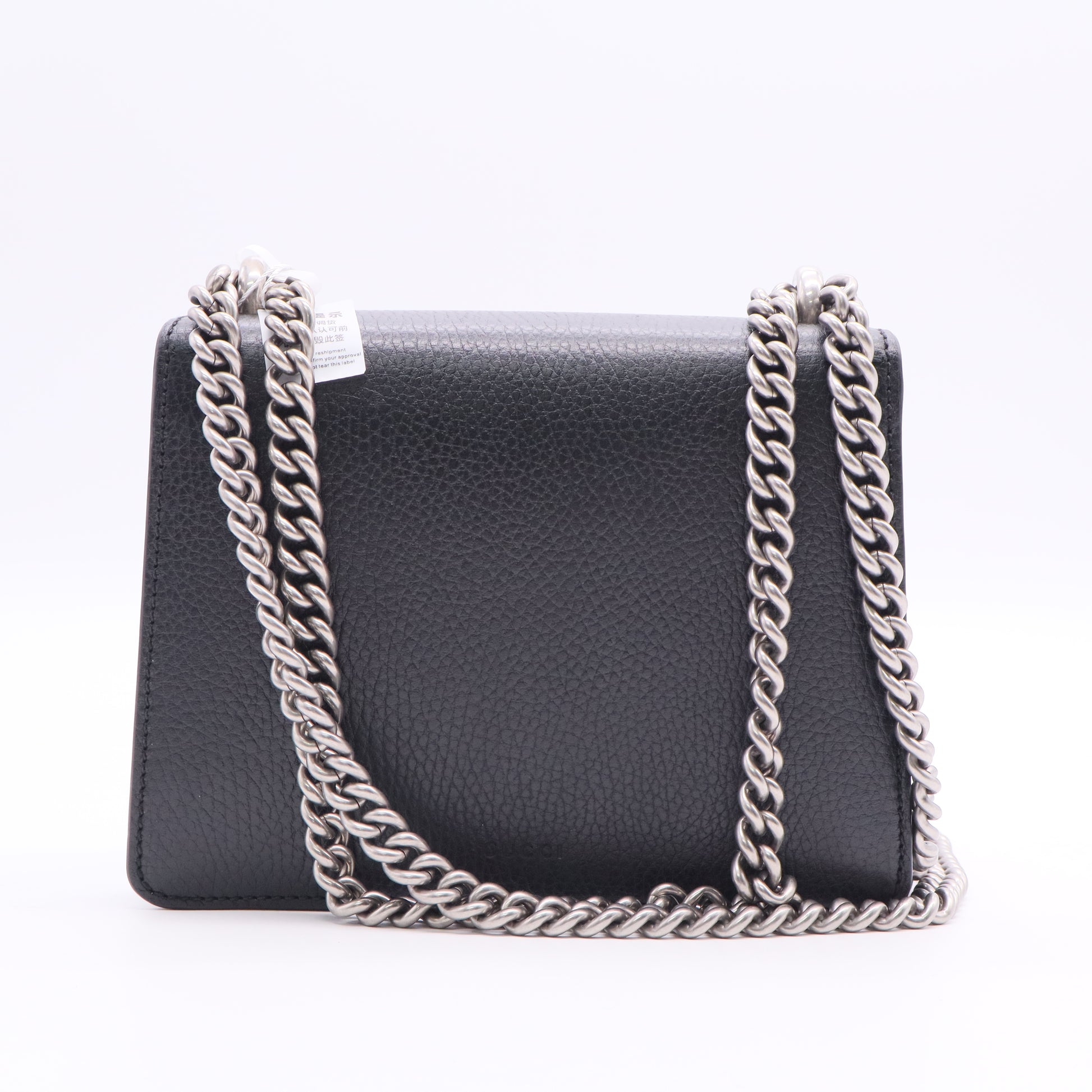 Dionysus Small Black Leather Bag Twins LDJ3033