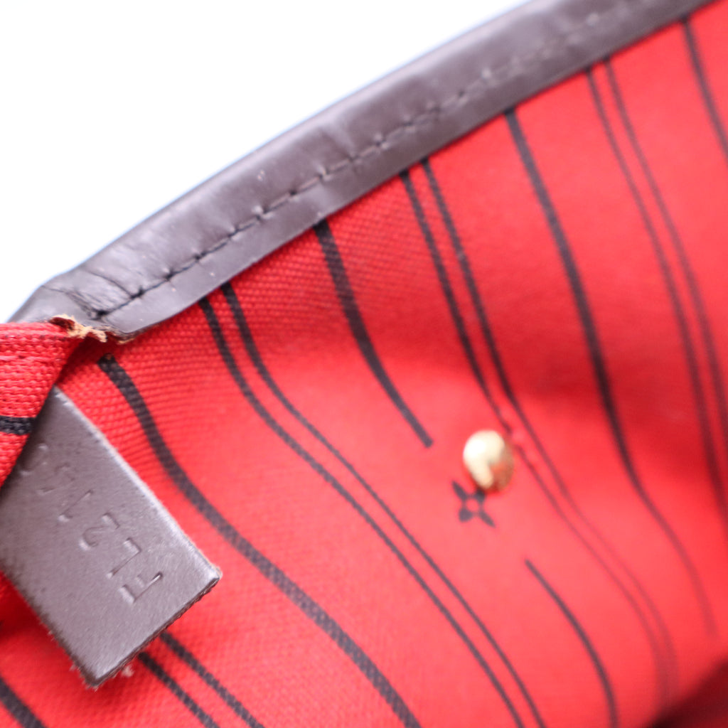 Damier Ebene Canvas Neverfull GM Bag Twins B12418