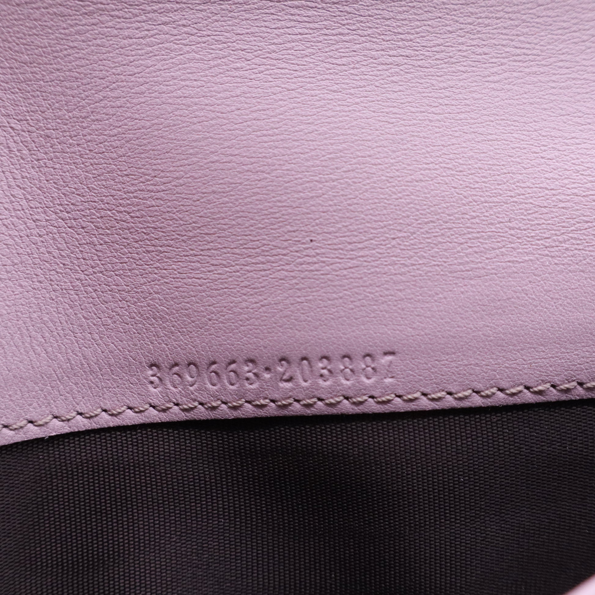 Gucci purple leather long wallet