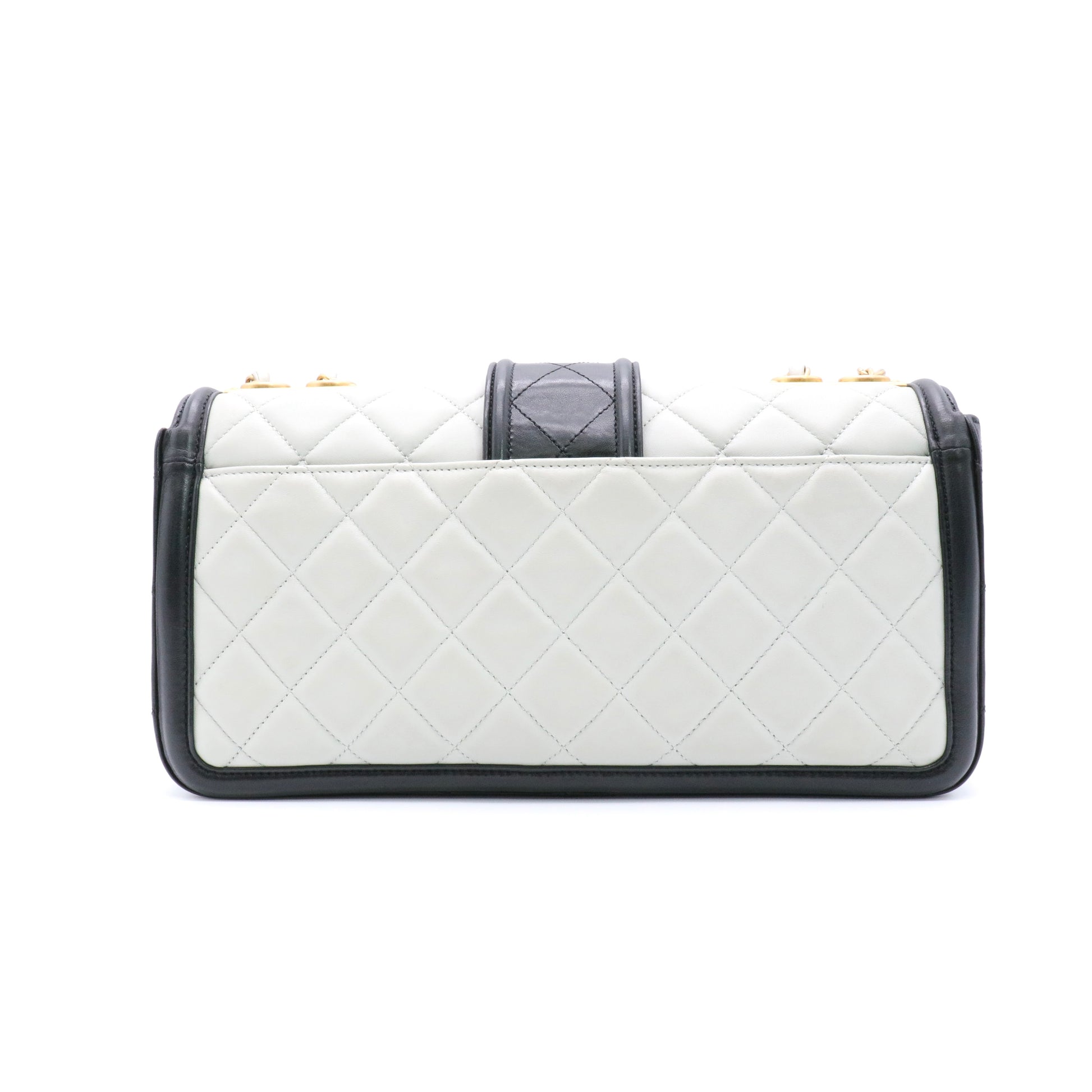 Elegant CC Flap Bag Quilted Lambskin Medium twins