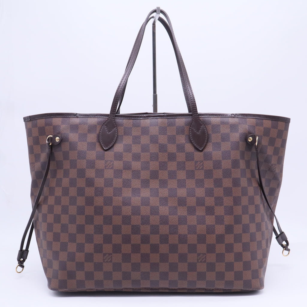 Damier Ebene Canvas Neverfull GM Bag Twins B12418