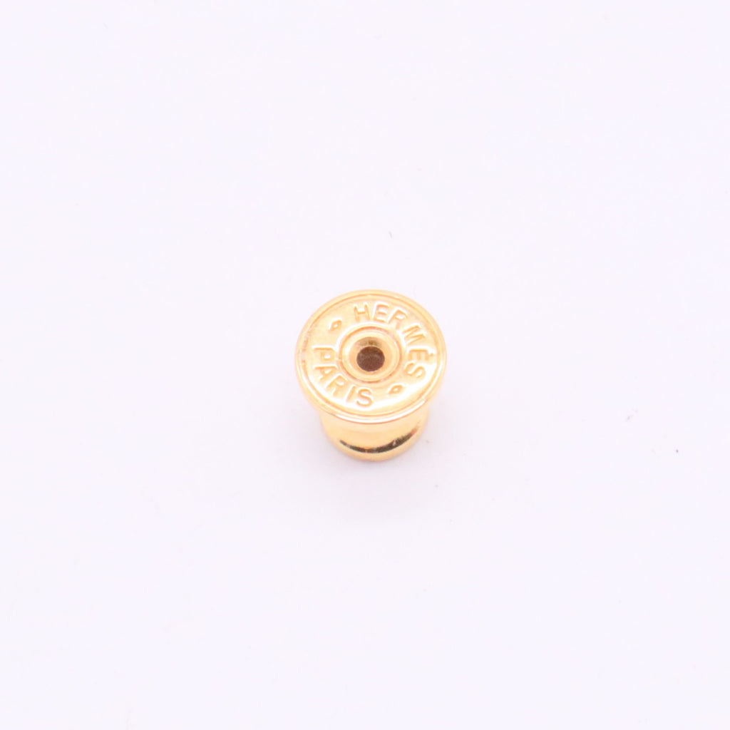Gold Lacquered Pop H Earrings Orange