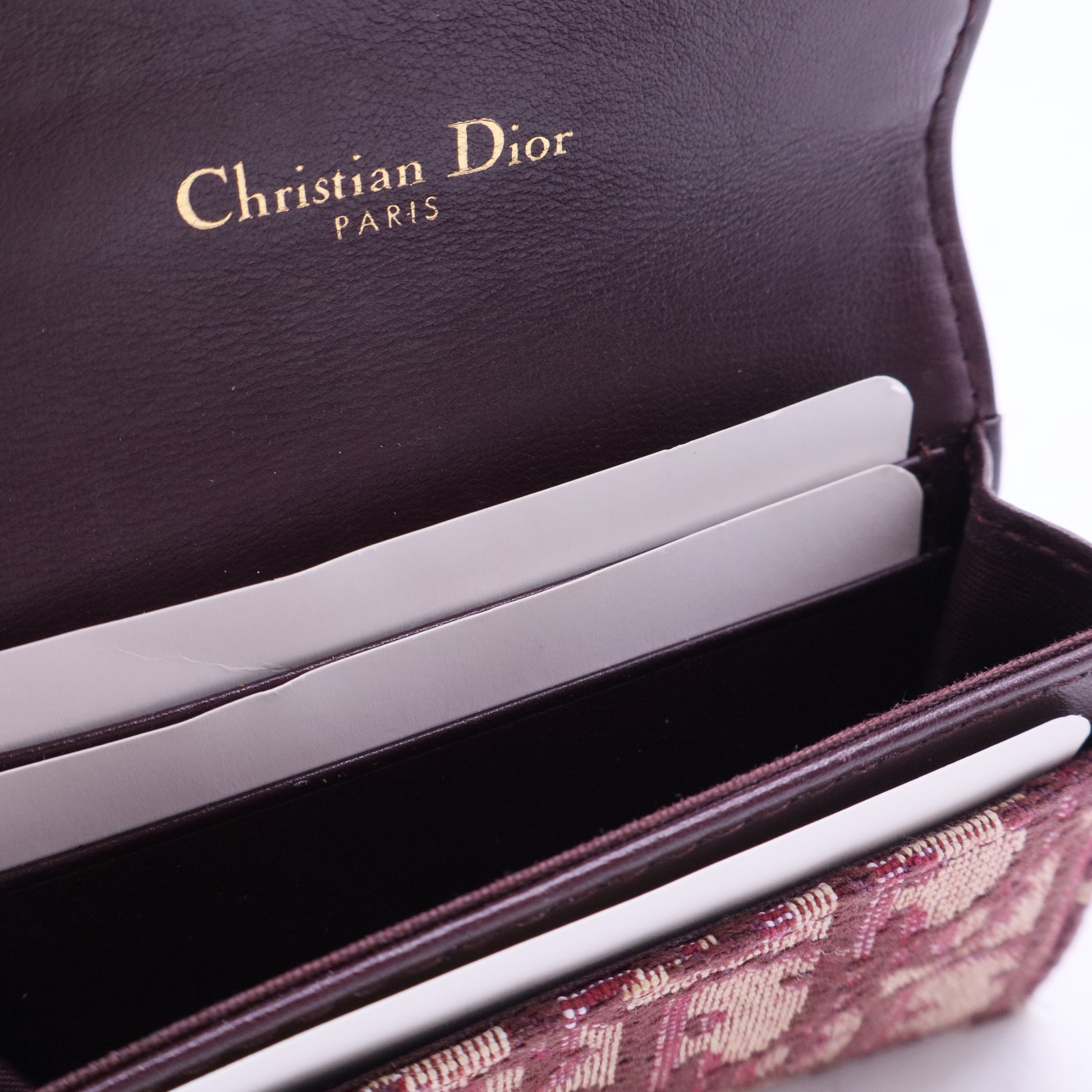 Dior 2020 Saddle Card Holder Compact Wallet W20351
