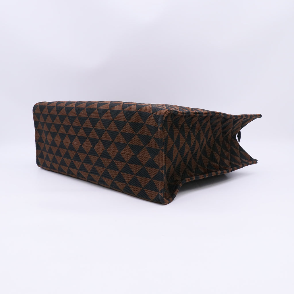 Prada Symbole Shopper Jacquard Textile Horizontal Tote Bag twins LDJ5640