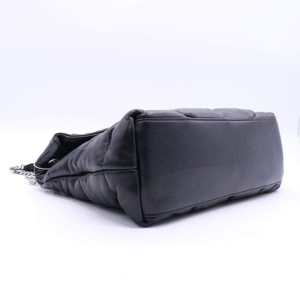Loulou Puffer Shoulder Bag Quilted Leather Medium Twins LDJ3669