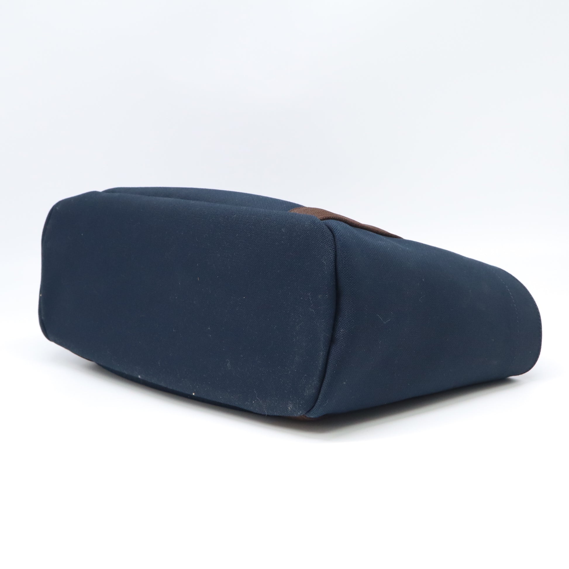 Hermes Toile Sac De Pansage Groom Bleu Navy Feu twins LDJ4327