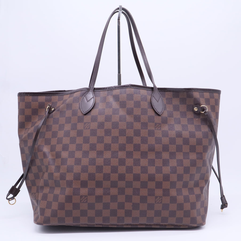 Damier Ebene Canvas Neverfull GM Bag Twins B12418