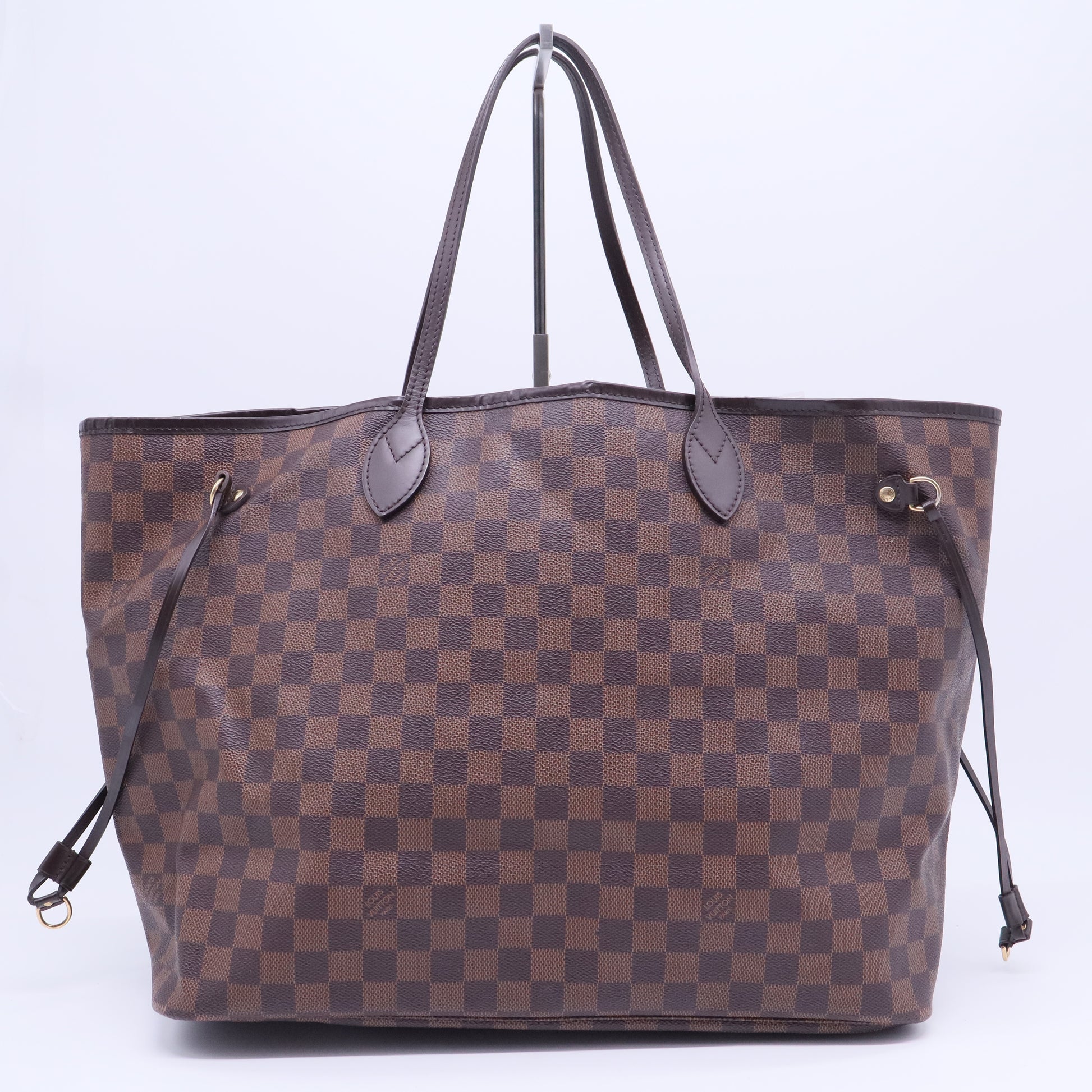 Damier Ebene Canvas Neverfull GM Bag Twins B12418
