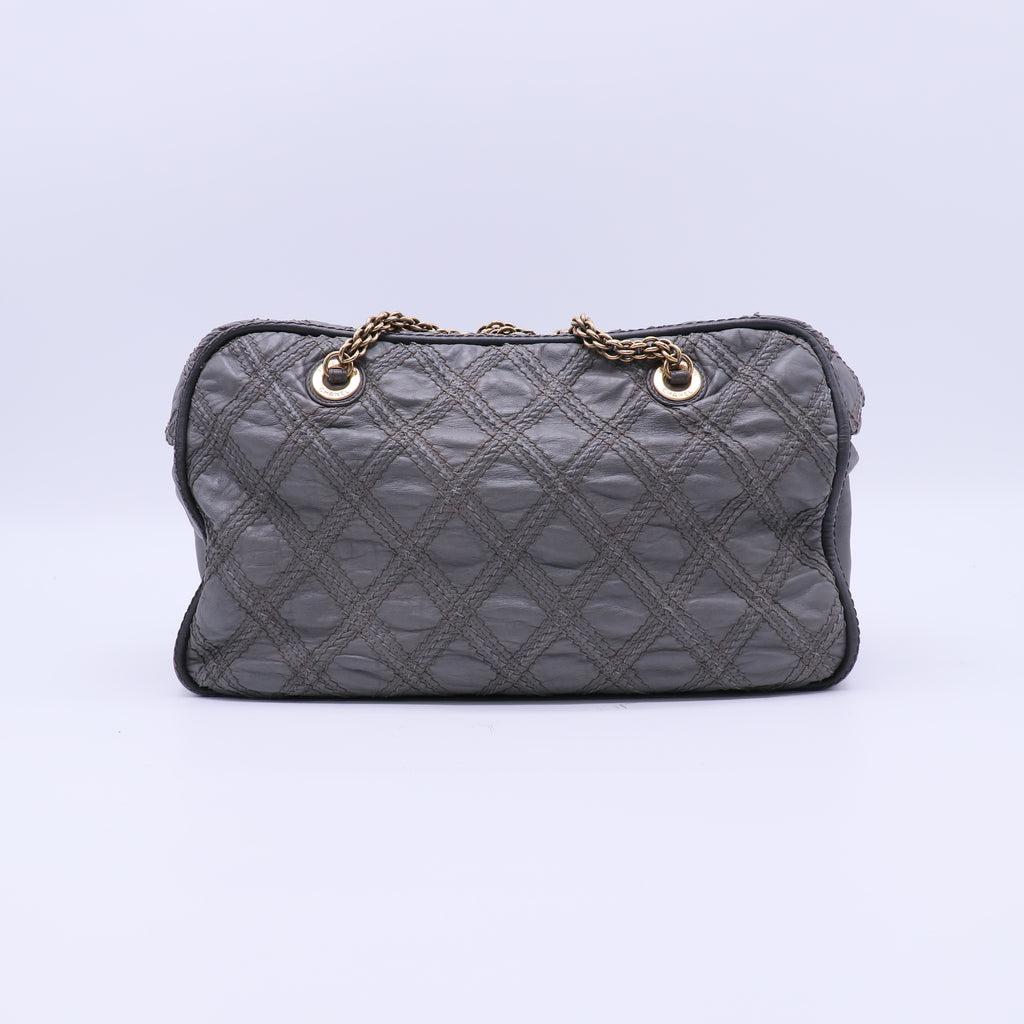 Chanel Quilted Calfskin Stitch Triptych Tote Bag B20366