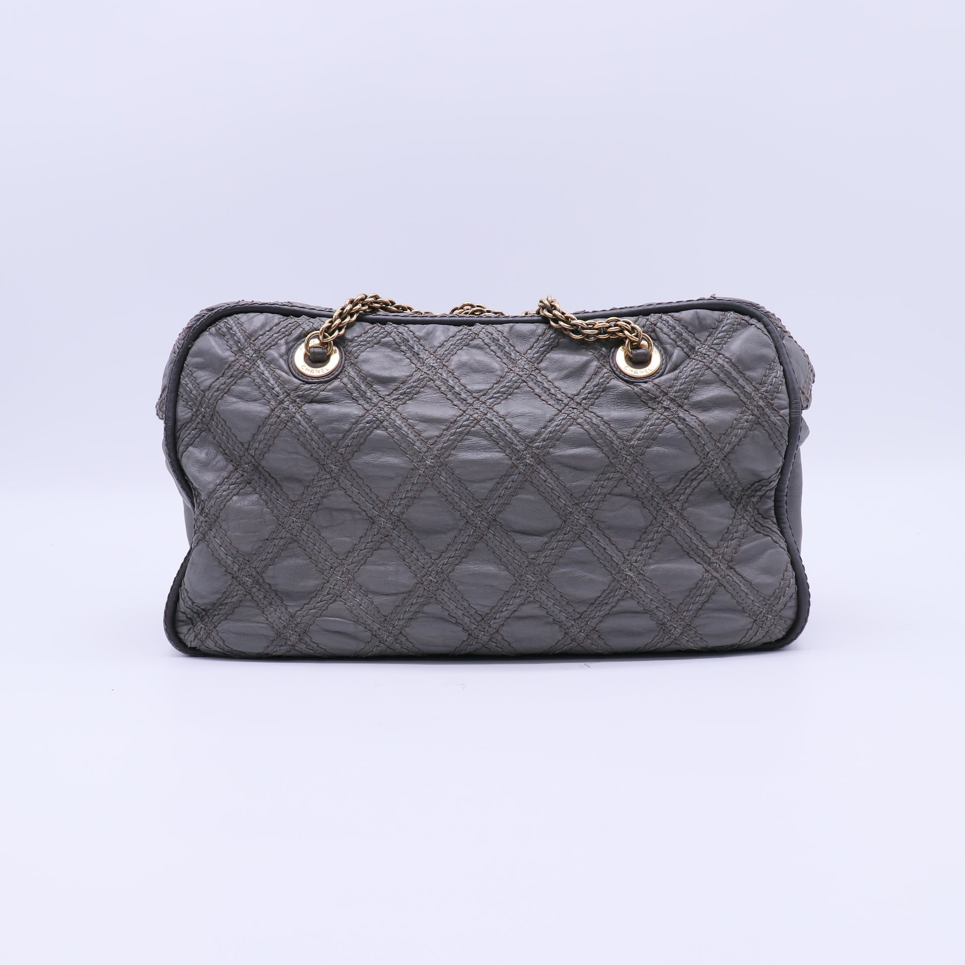 Chanel Quilted Calfskin Stitch Triptych Tote Bag B20366