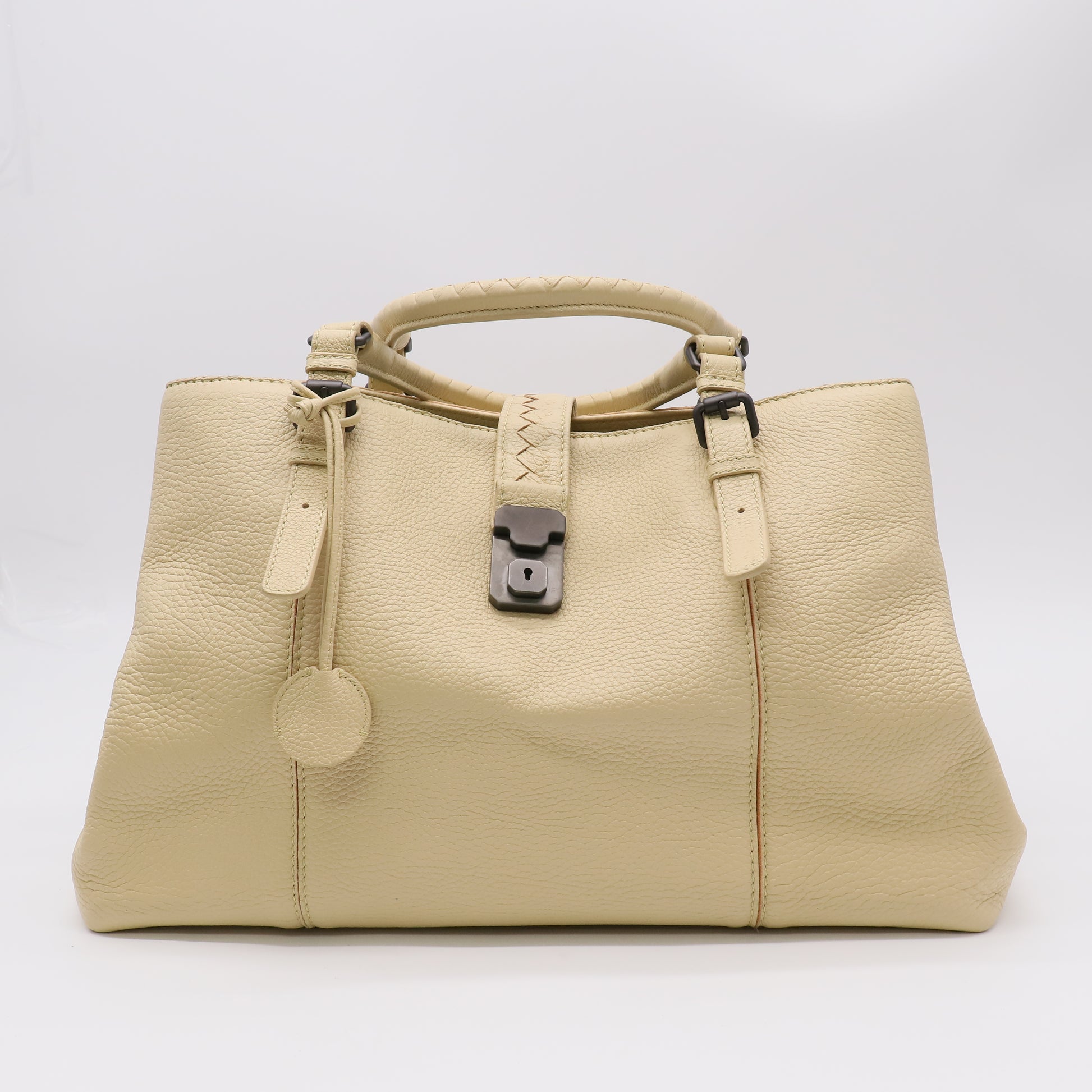 Bottega Veneta Cervo Medium Roma Tote Light Yellow twins B23440
