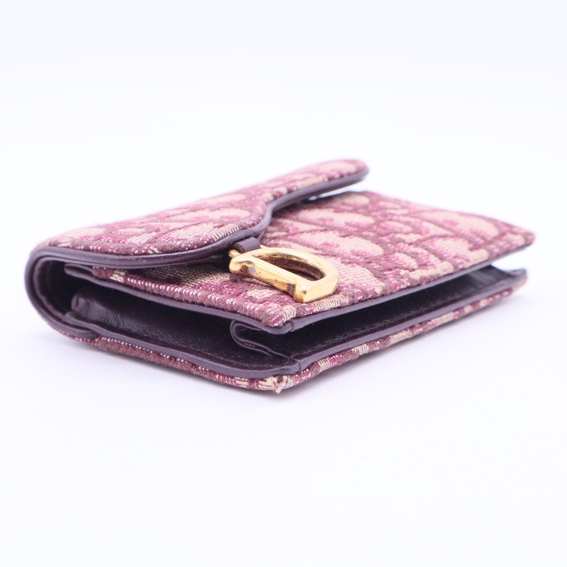 Dior 2020 Saddle Card Holder Compact Wallet W20351