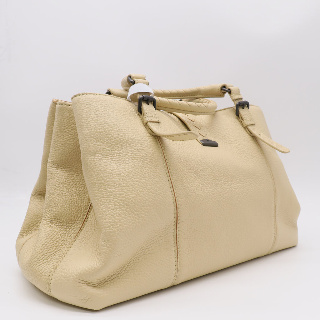 Bottega Veneta Cervo Medium Roma Tote Light Yellow twins B23440