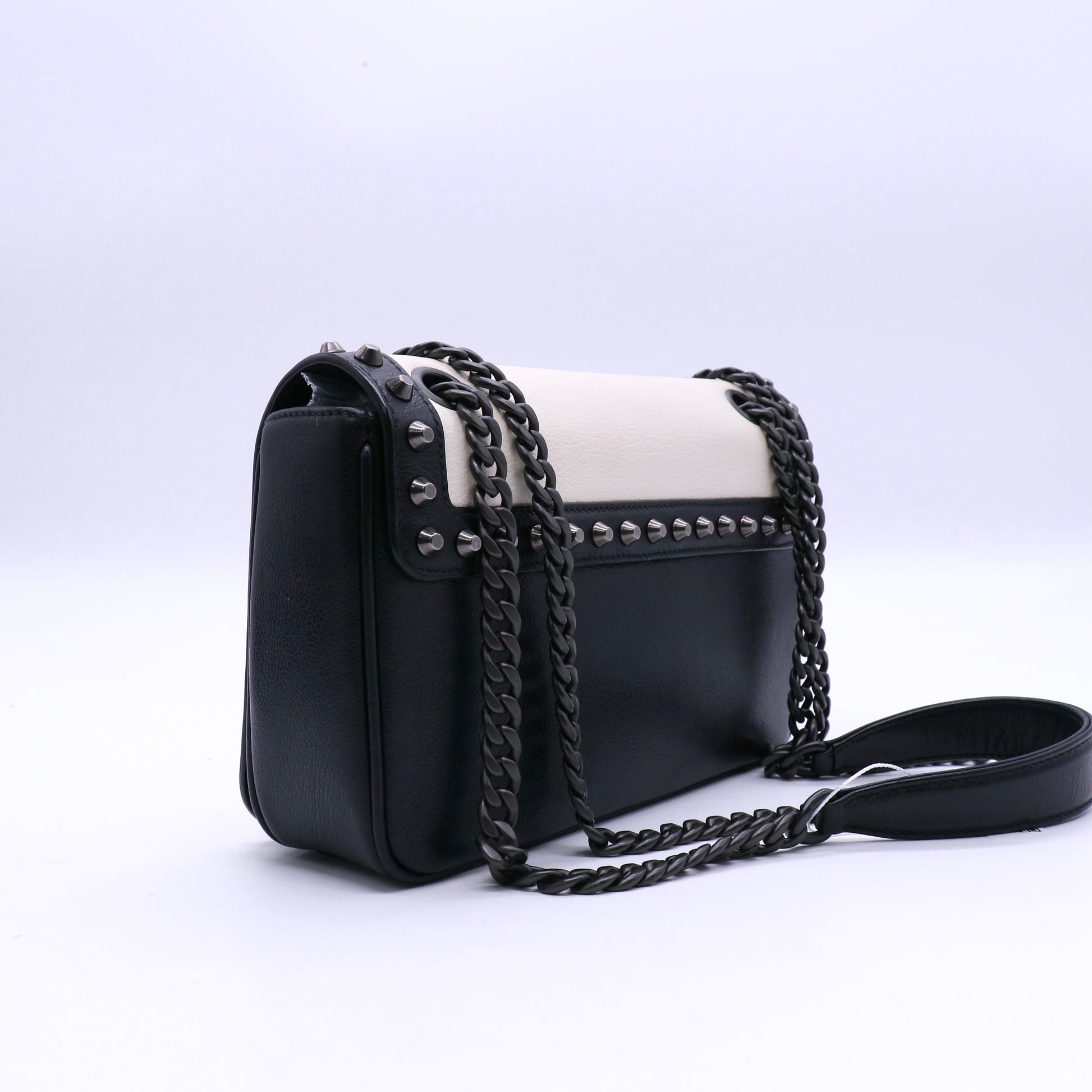 Chain Flap Bag Studded Glace Calf Small Twins LDJ3672