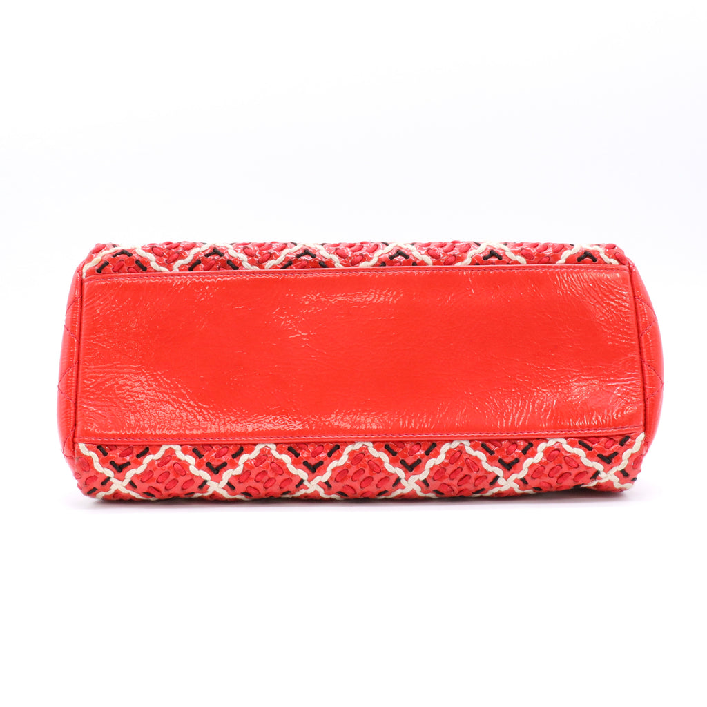 Patent Hand Embroidered Just Mademoiselle Red Twins For Gisel