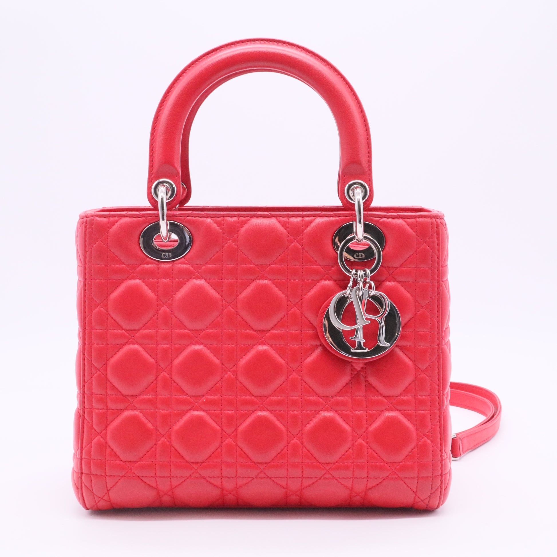 Lady Dior Bag Cannage Quilt Lambskin Medium