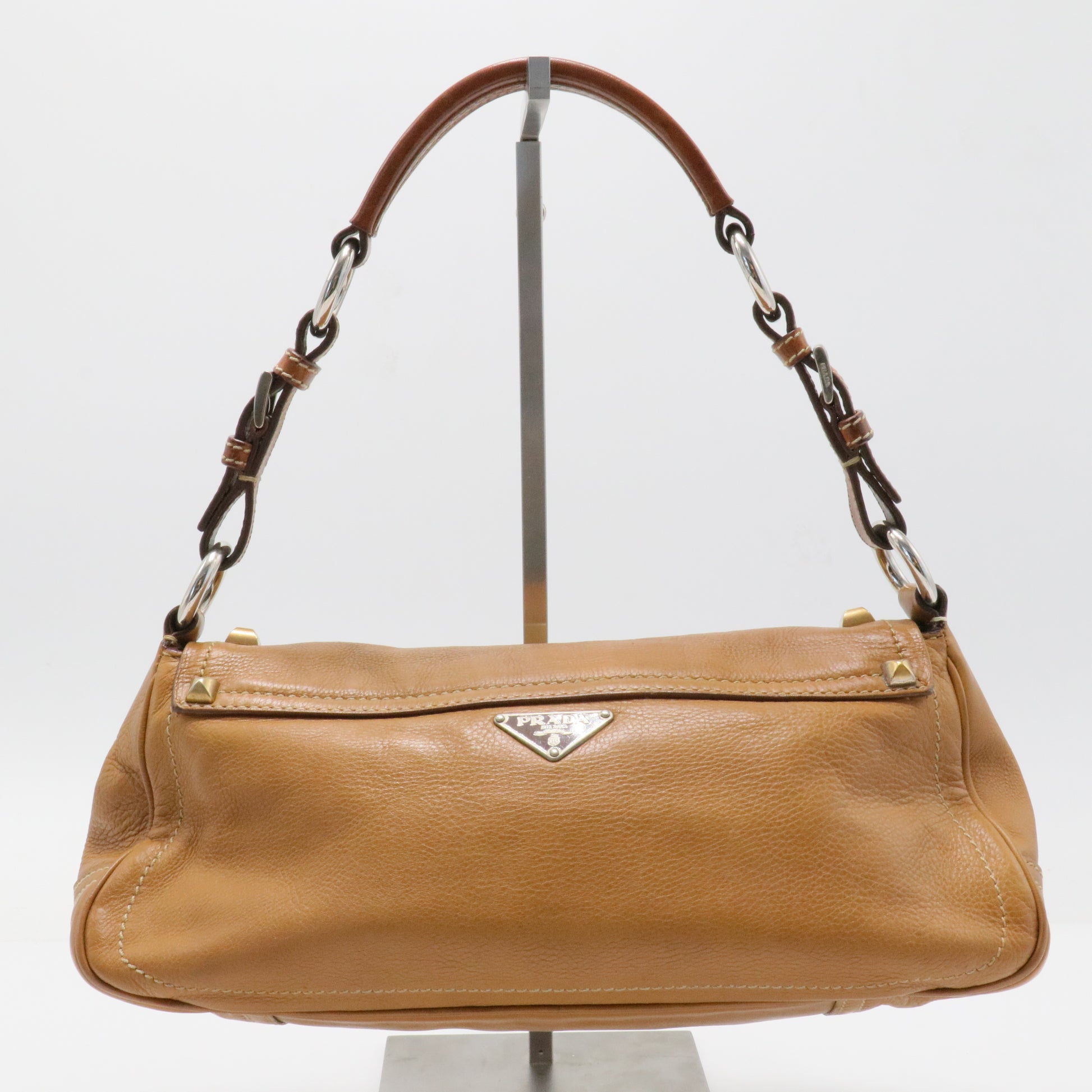 Calf Borchie Shoulder Bag