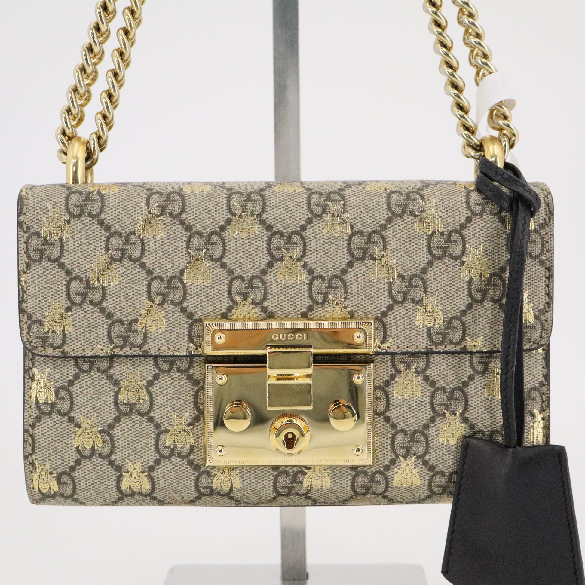 Padlock Shoulder Bag Printed GG Coated Canvas Small