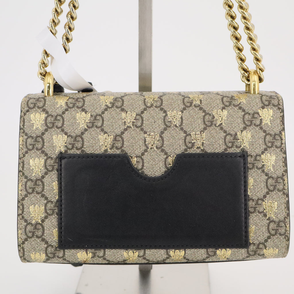 Padlock Shoulder Bag Printed GG Coated Canvas Small