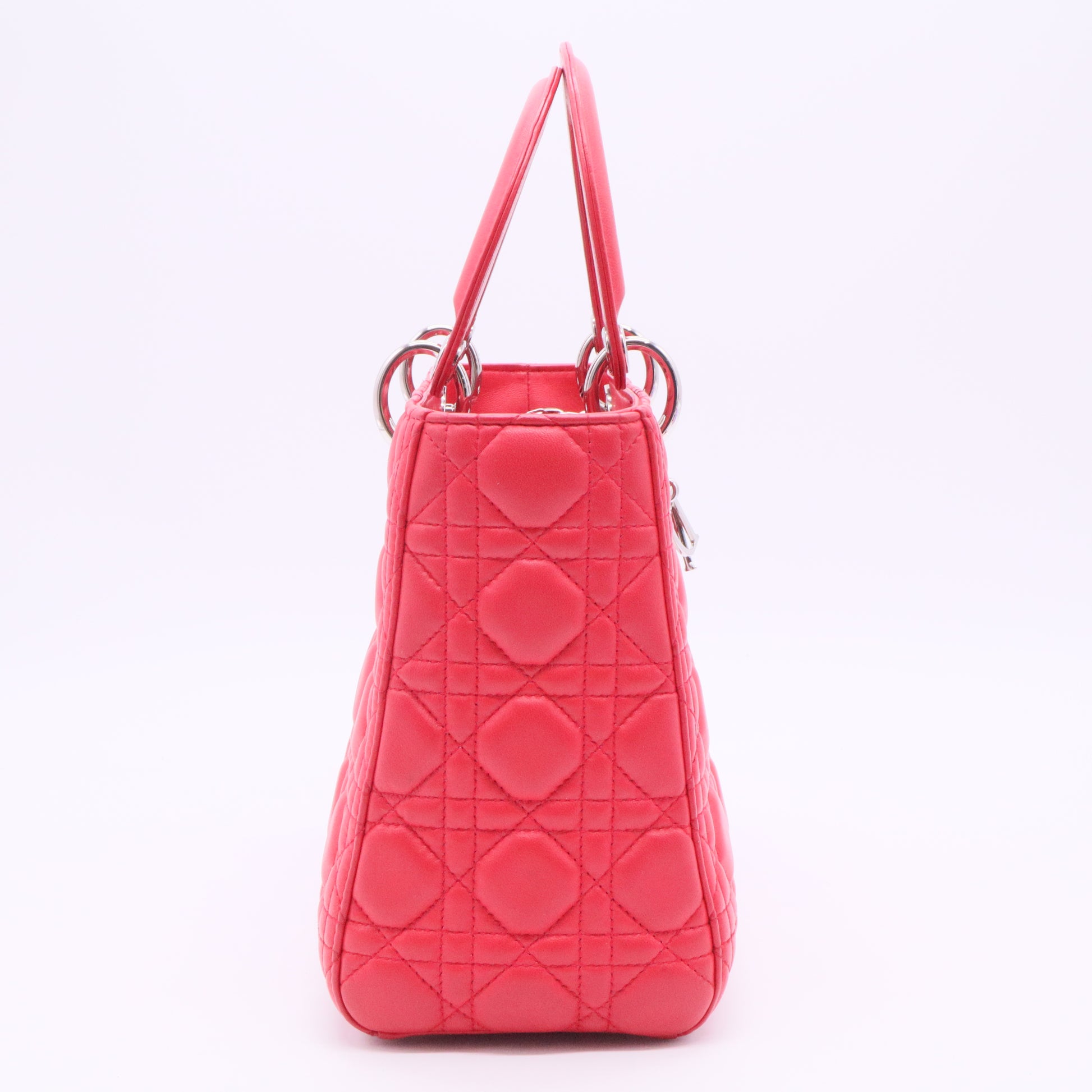 Lady Dior Bag Cannage Quilt Lambskin Medium