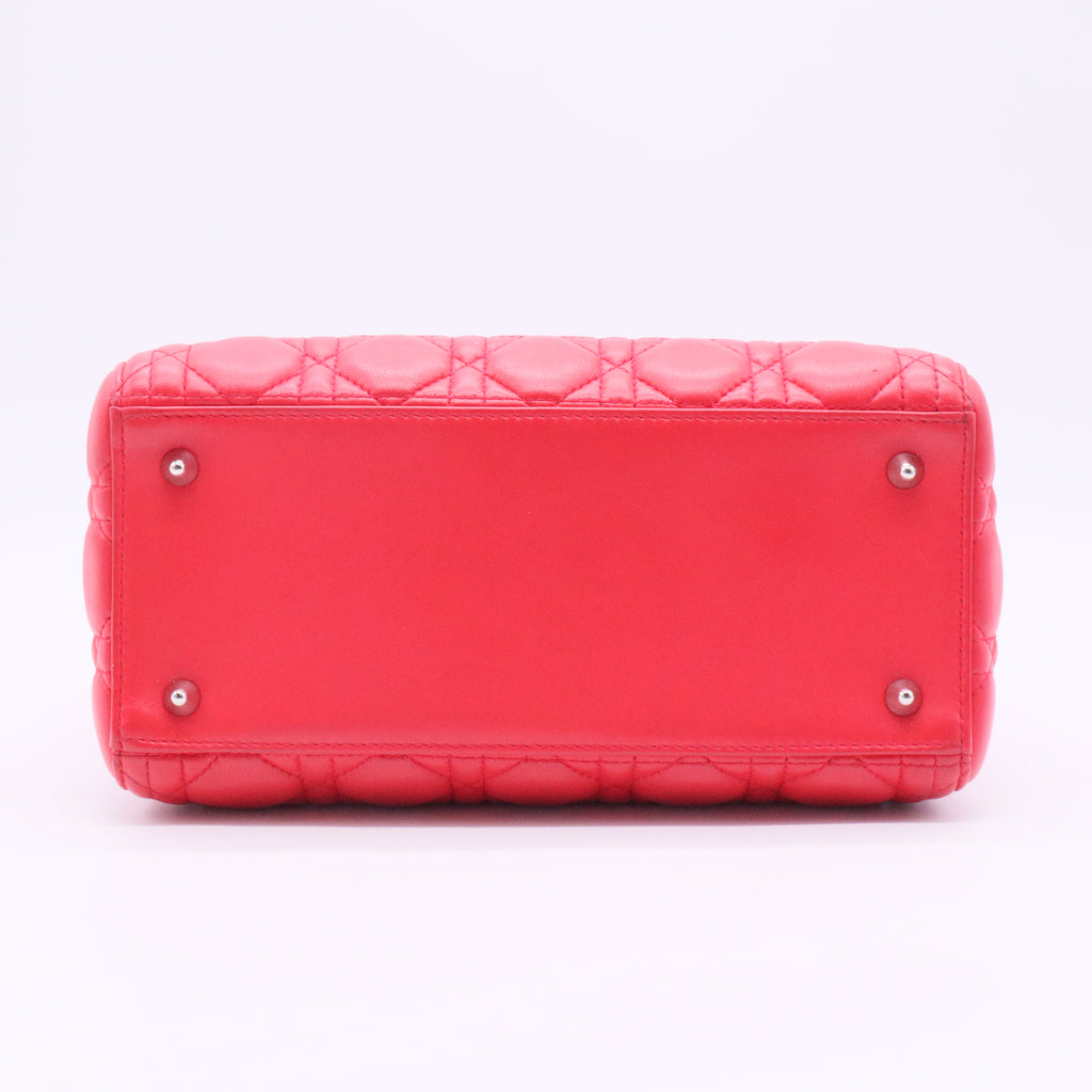 Lady Dior Bag Cannage Quilt Lambskin Medium