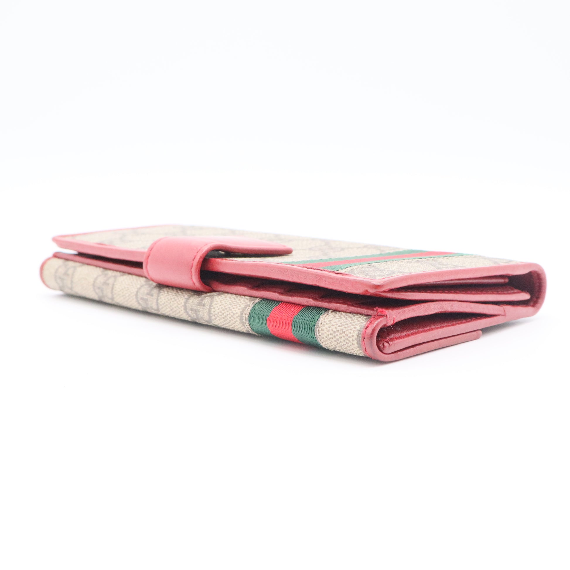 Cartera continental Ophidia GG Supreme Beige