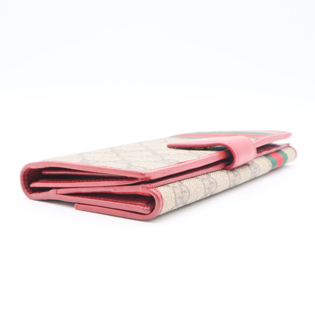 Cartera continental Ophidia GG Supreme Beige