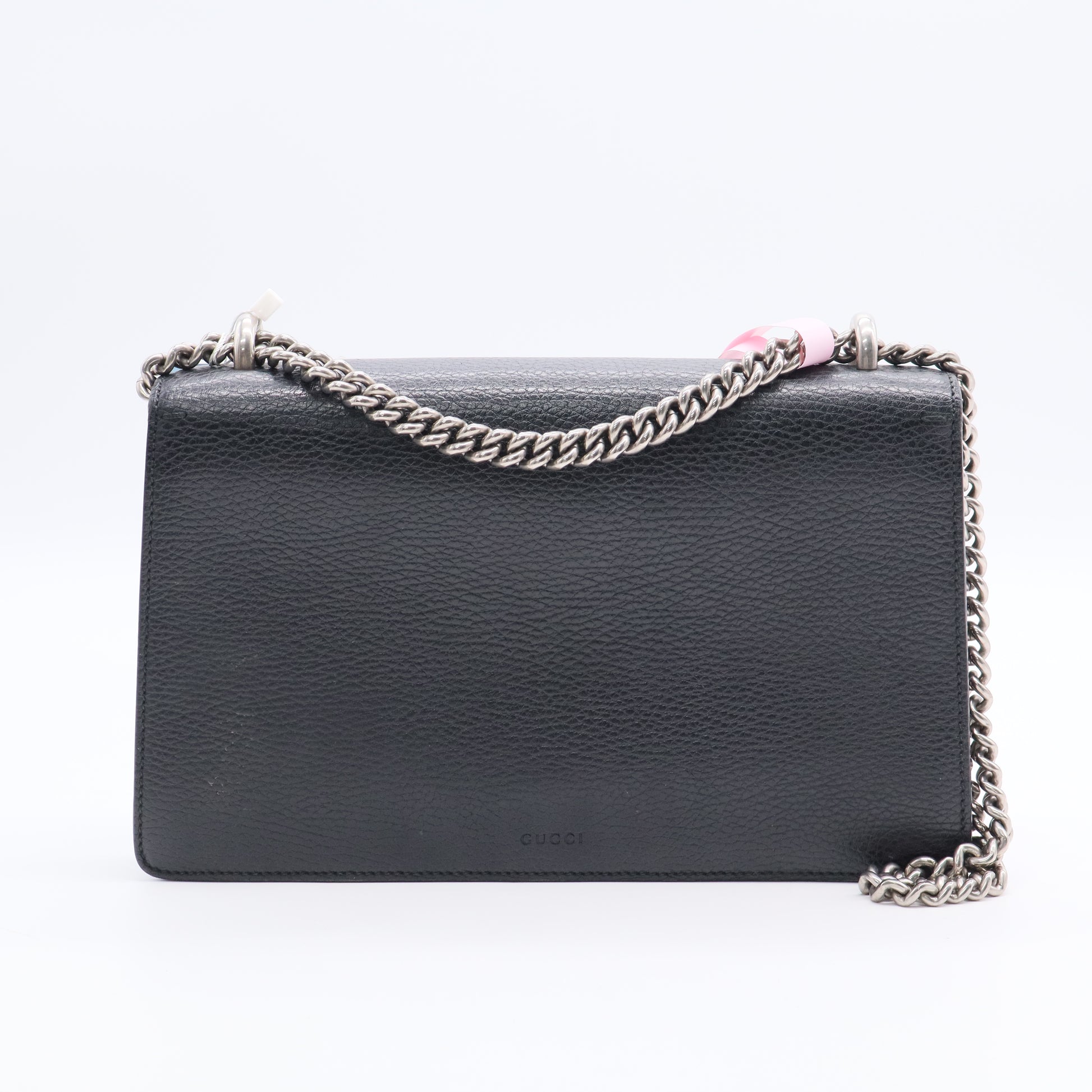 Black Leather Crystal Buckle Small Dionysus Shoulder Bag TWINS ldj3029