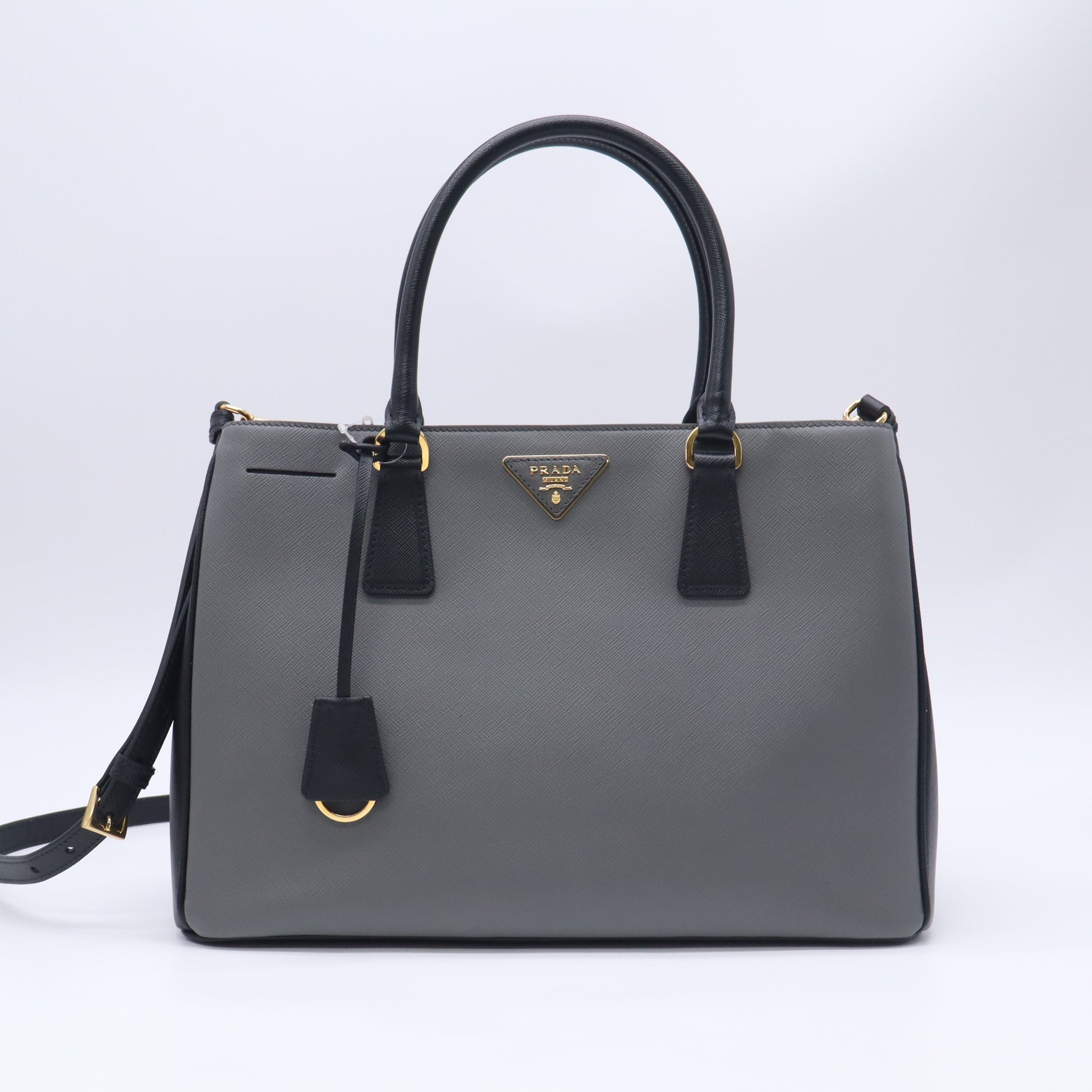Prada Saffiano Lux Leather Tote Bag twins LDJ5763