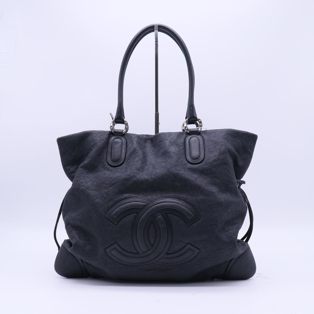 Chanel Distressed Caviar CC Cup Drawstring Tote B22117