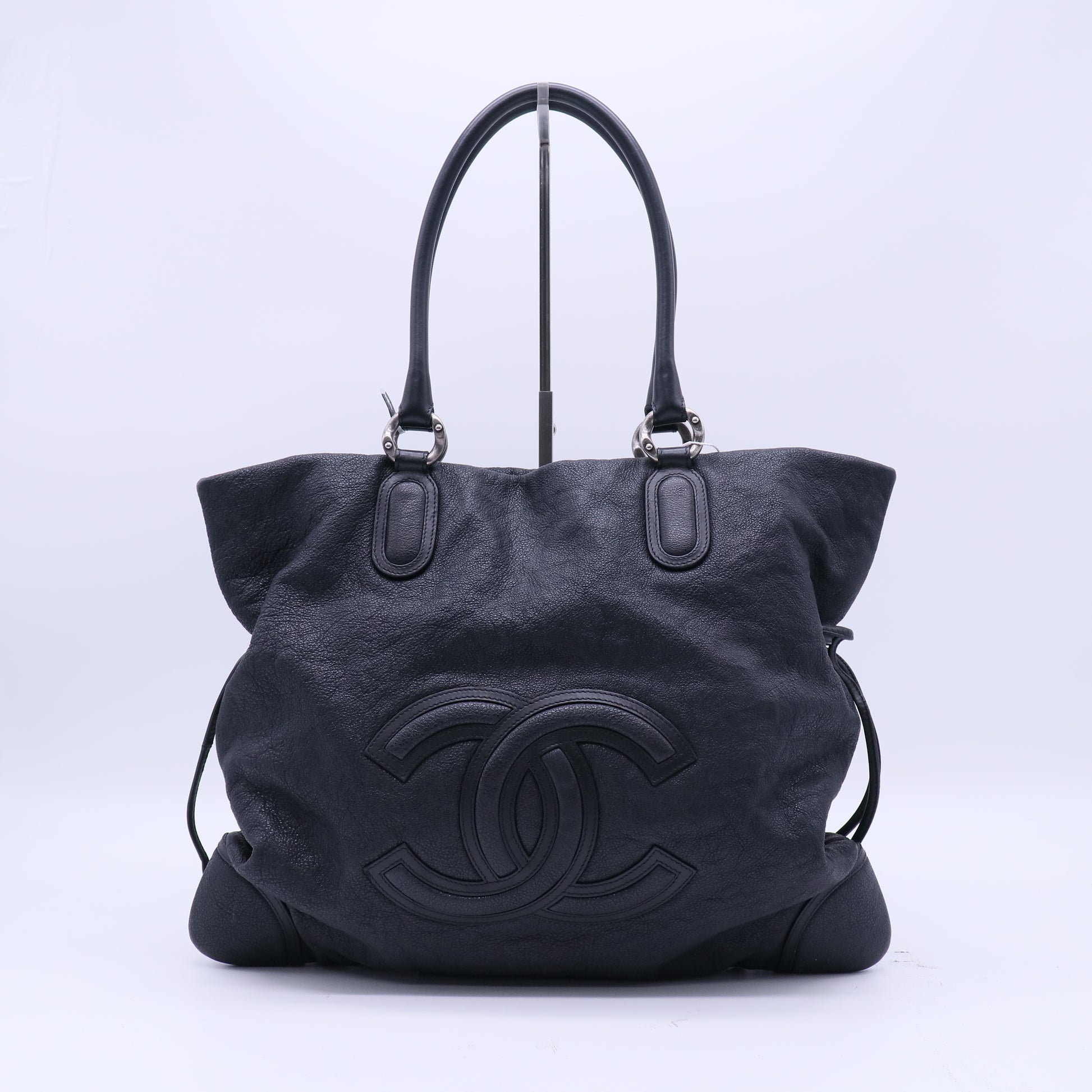 Chanel Distressed Caviar CC Cup Drawstring Tote B22117