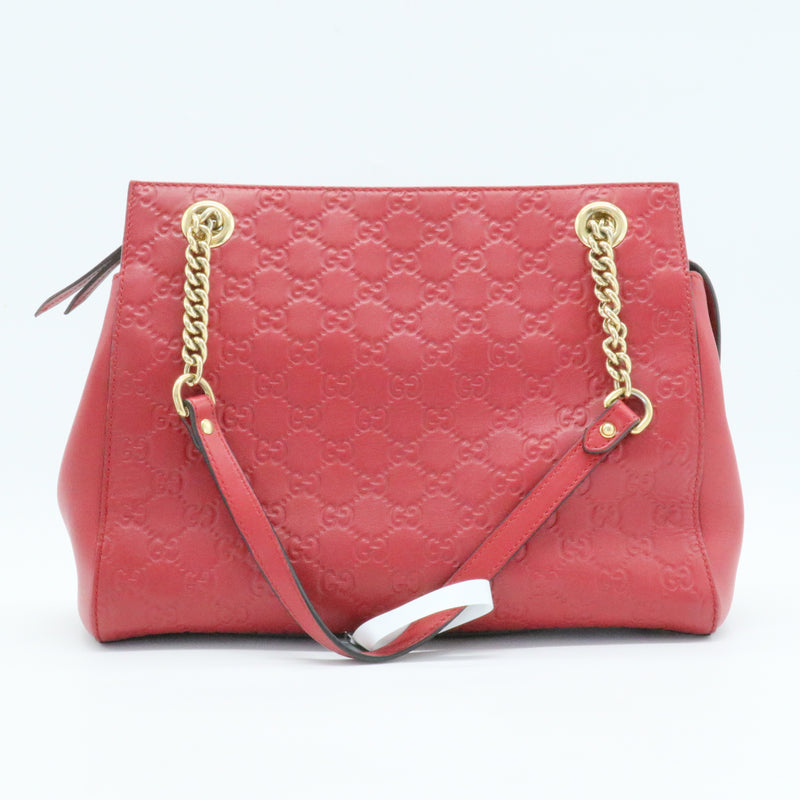 Soft Signature Shoulder Bag Guccissima Leather Medium