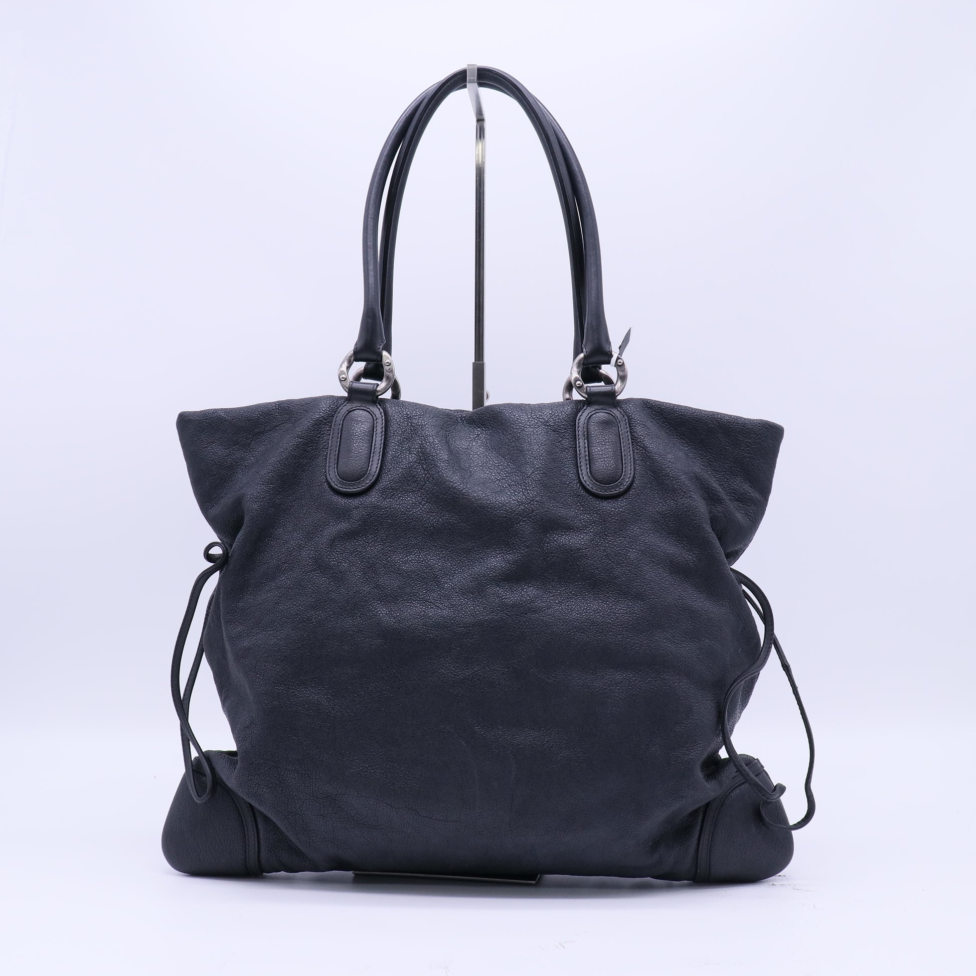 Chanel Distressed Caviar CC Cup Drawstring Tote B22117