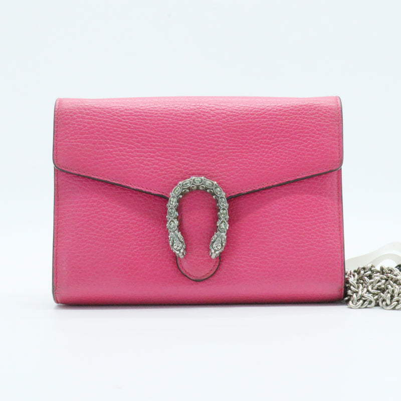 Dionysus Chain Wallet Leather with Embellished Detail Small