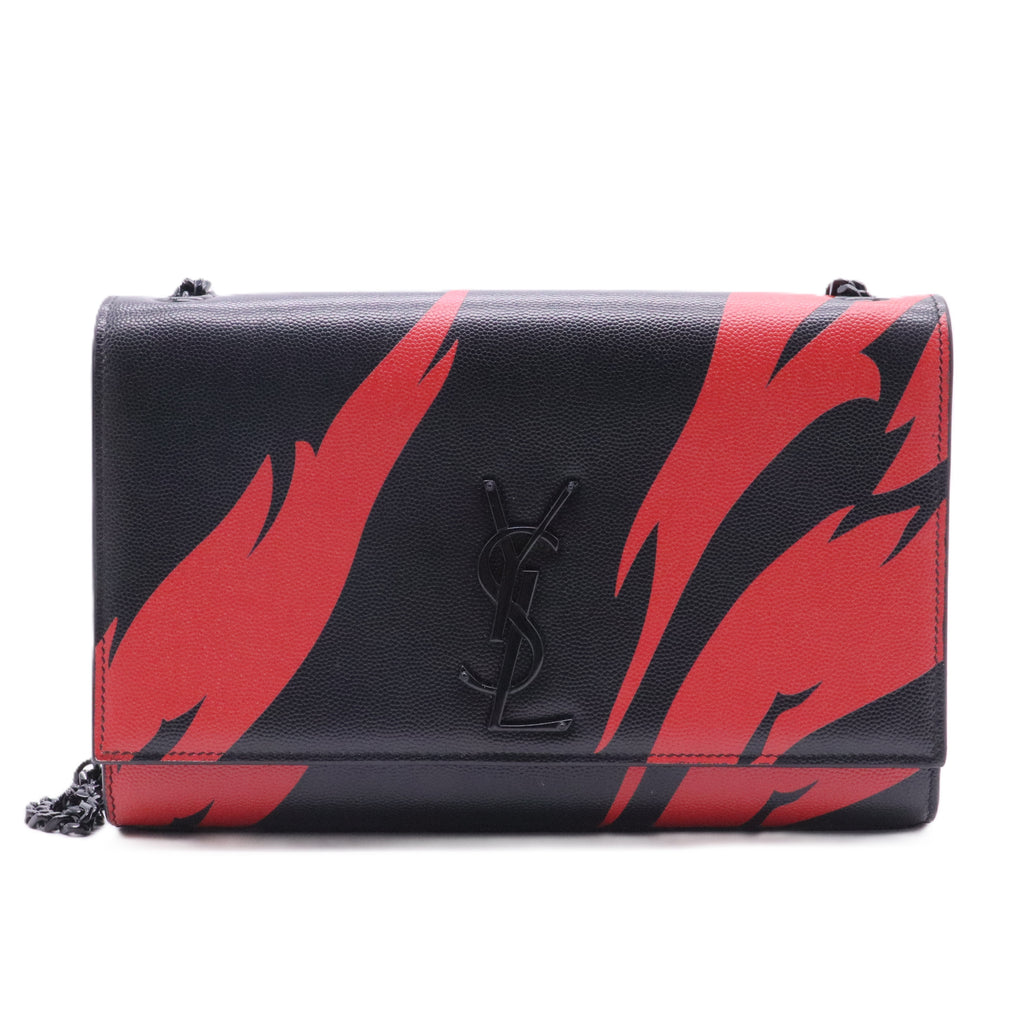 Classic Monogram Crossbody Bag Grainy Leather Medium Twins