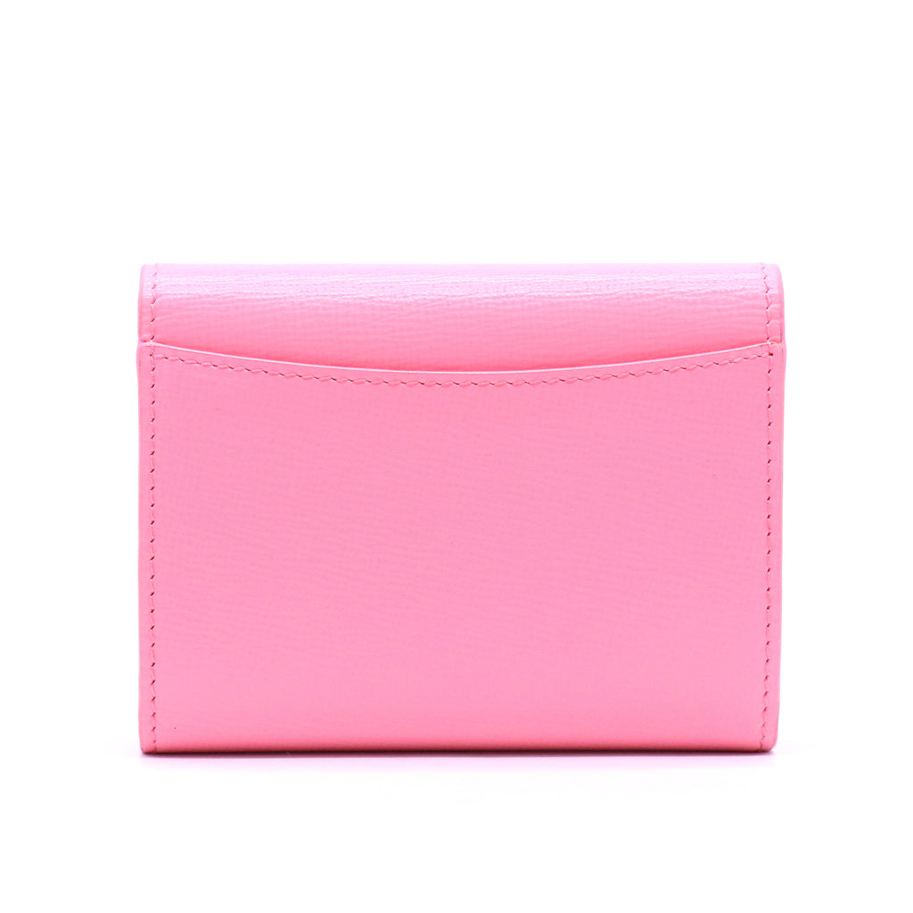 Tarjetero de piel Dior Rosa