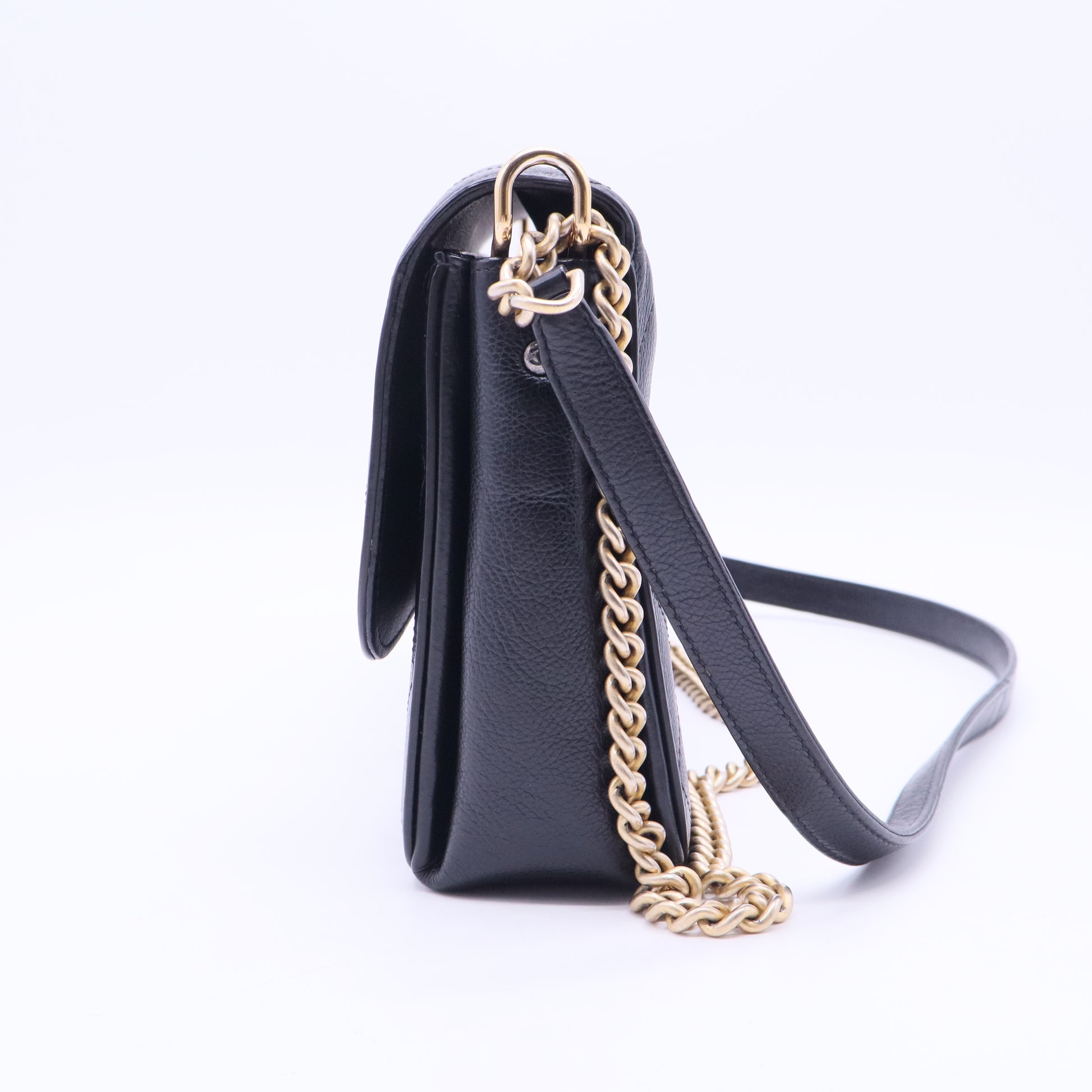 Straight Lines Flap Bag Quilted Calfskin Medium B20189