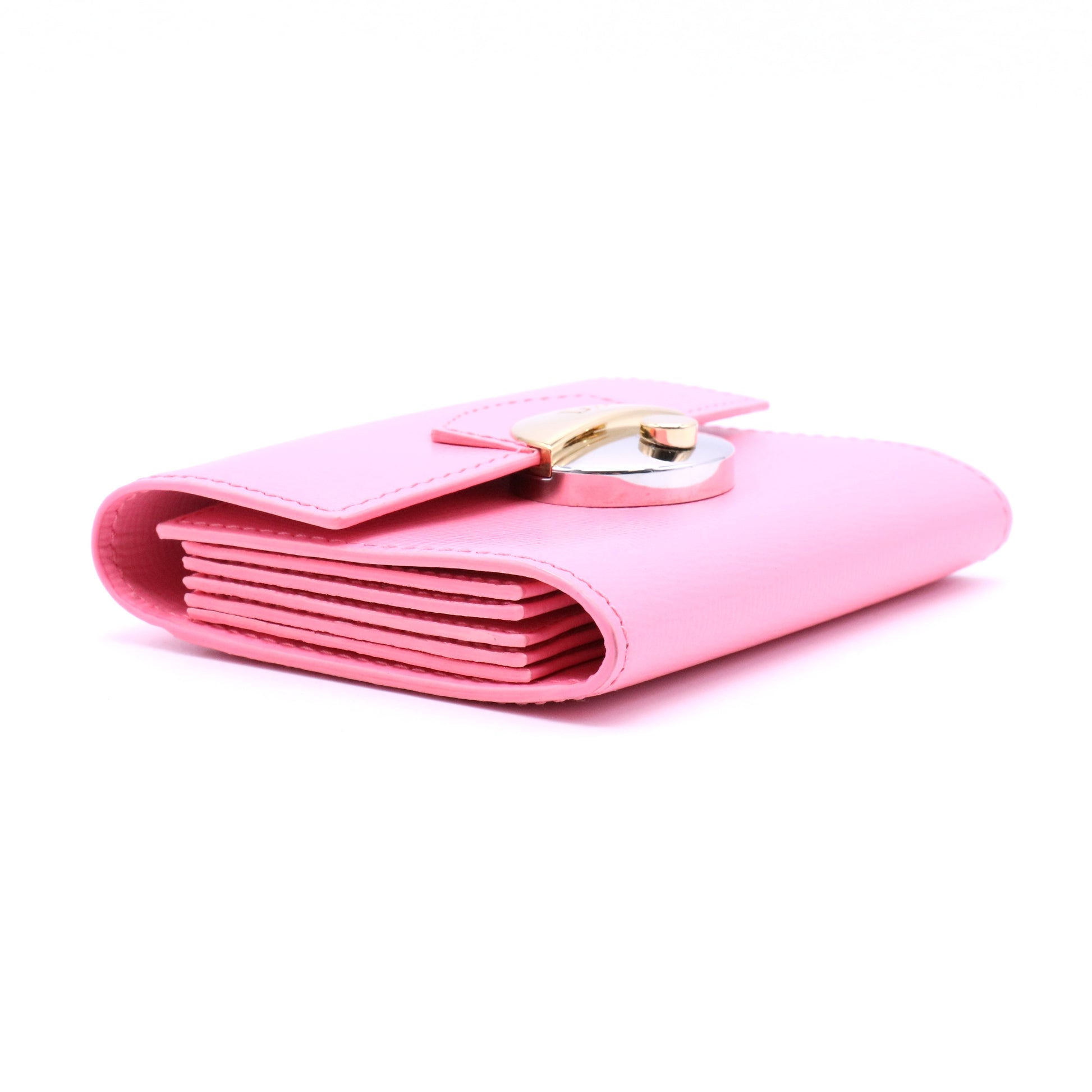 Tarjetero de piel Dior Rosa
