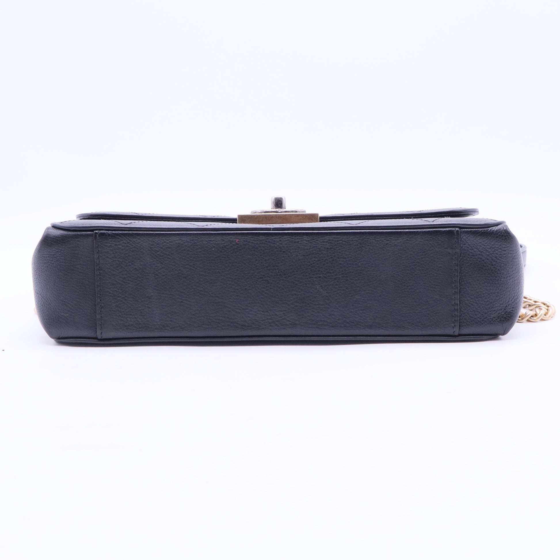 Straight Lines Flap Bag Quilted Calfskin Medium B20189