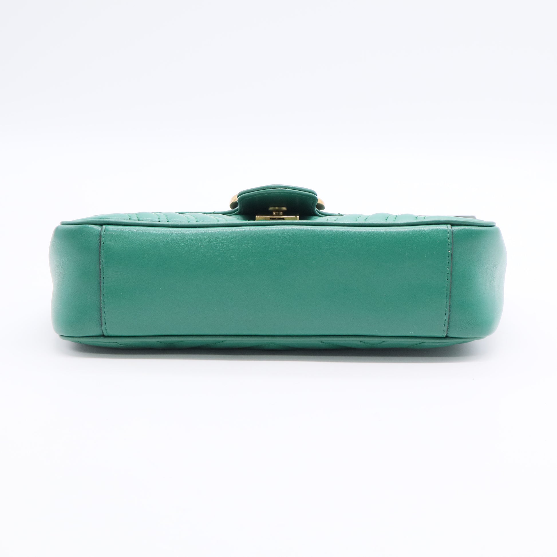 Green Matelasse Leather Small GG Marmont Shoulder Bag twins LDJ3019