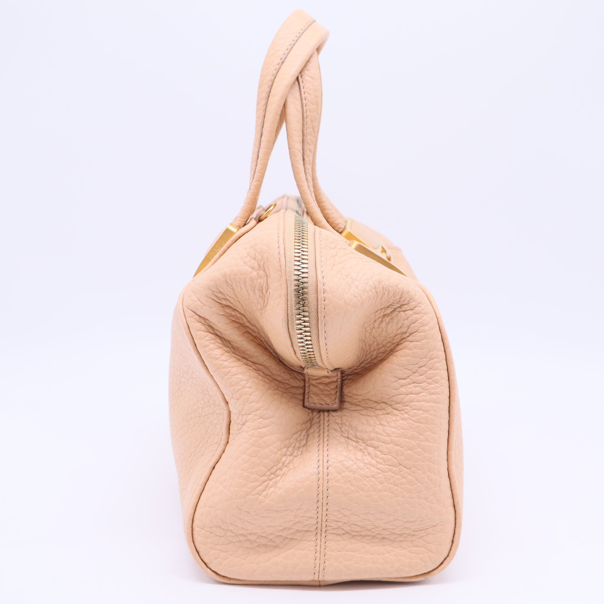 Black Pebbled Leather Small Chameleon Tote   B20289